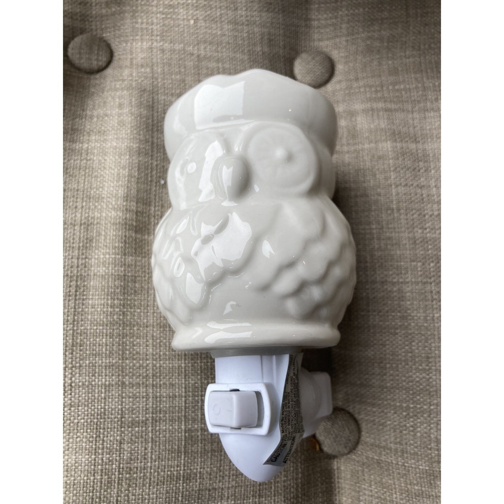 Owl Plug In Candle Wax Melt Warmers Fragrance Melter Night Light 5"
